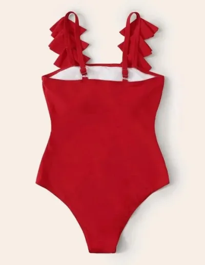 Vestido de baño para dama color rojo