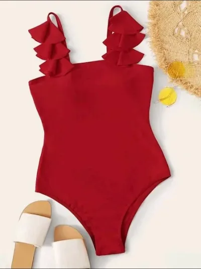 Vestido de baño para dama color rojo