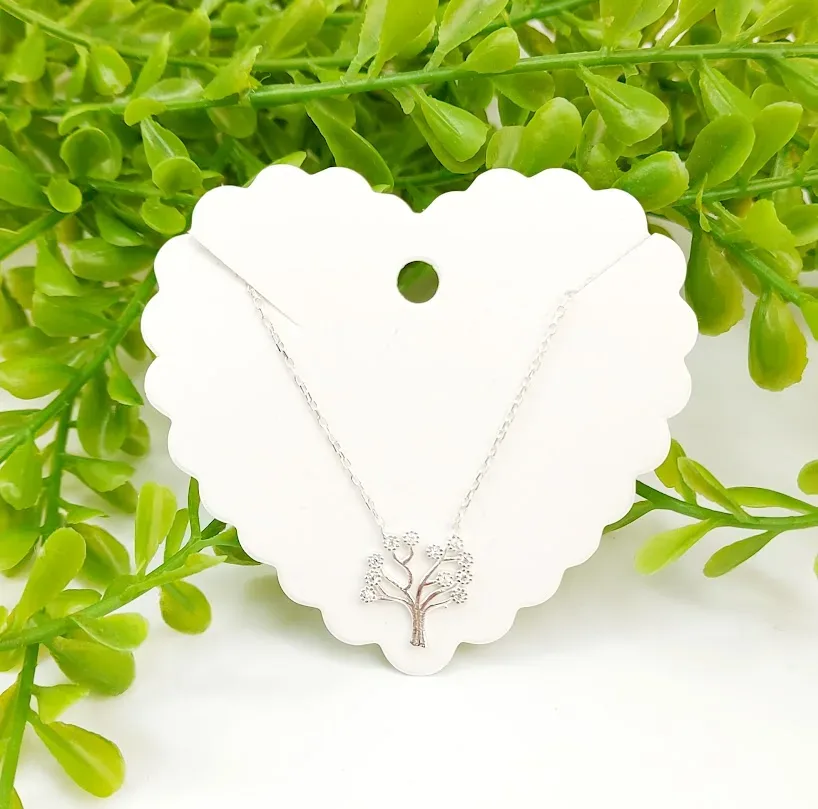 Collar para dama plata 925 diseño dije árbol de vida