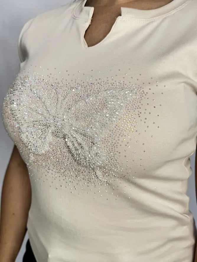 Blusa color beige para Dama