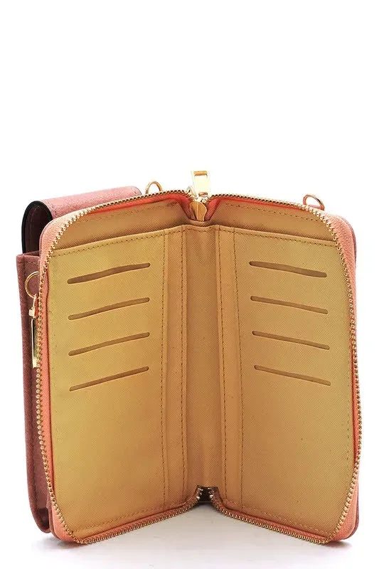 Cartera para dama color beige