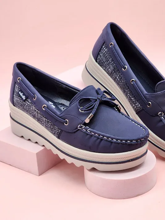 Zapatillas Sabata para dama katz-90 NAVY NUBUCK