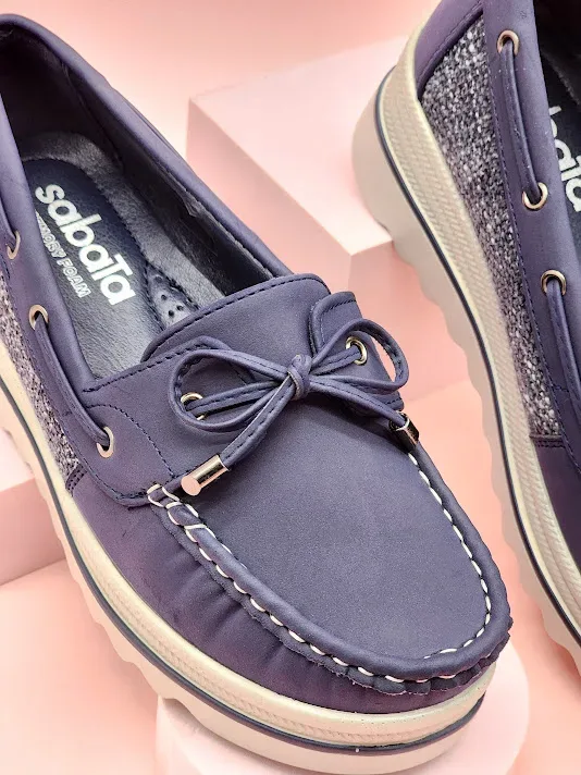 Zapatillas Sabata para dama katz-90 NAVY NUBUCK