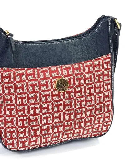 Bolso Tommy Hilfiger para dama color rojo y azul