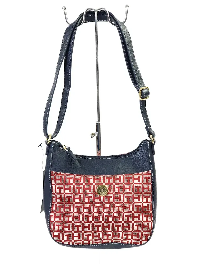 Bolso Tommy Hilfiger para dama color rojo y azul