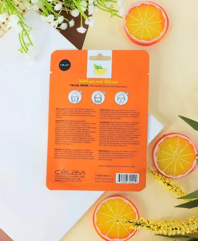 Mascarilla Facial Celavi Vitamica C