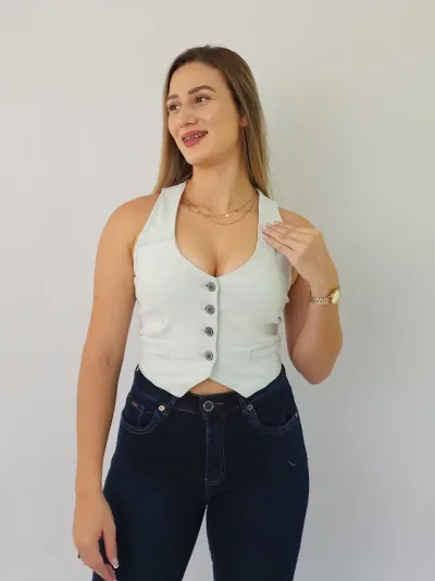 Chaleco de mezclilla para Dama