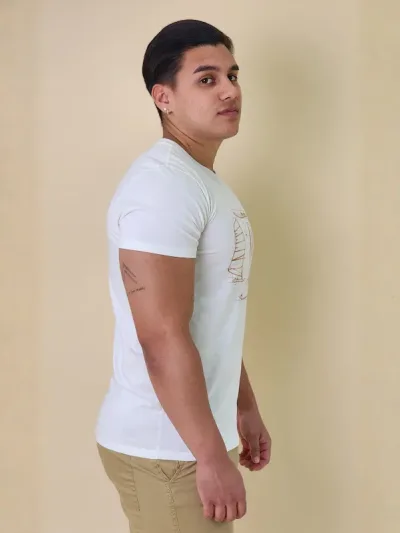 Camiseta Mormaii para caballero 513556 #COLOR BLANCO HUESO
