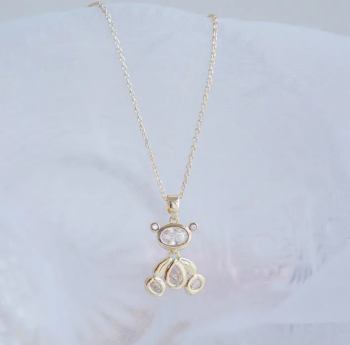 Collar de fantasía con diseño de oso