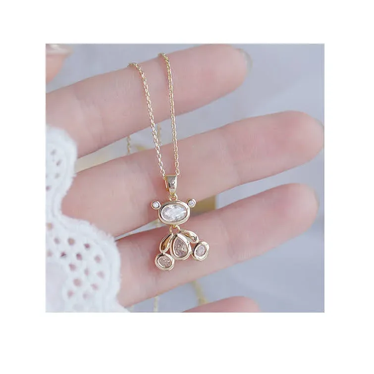 Collar de fantasía con diseño de oso