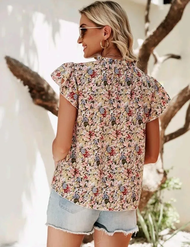 Blusa para dama diseño floral