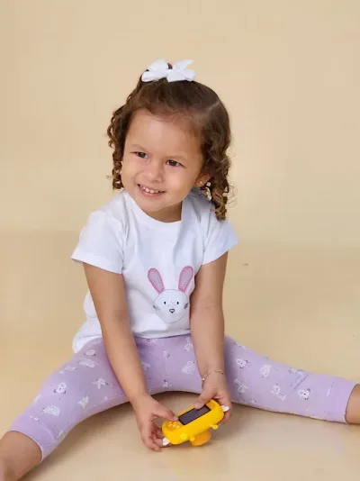 Conjunto Everfit para niña 16376S COLOR BLANCO