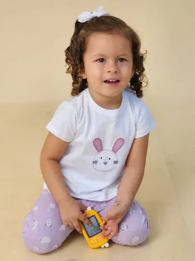 Conjunto Everfit para niña 16376S COLOR BLANCO