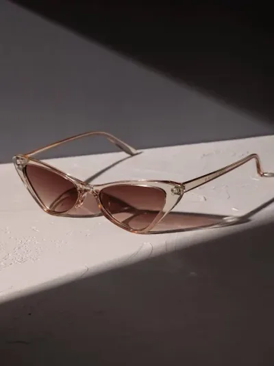 Lentes para dama color café semitransparentes