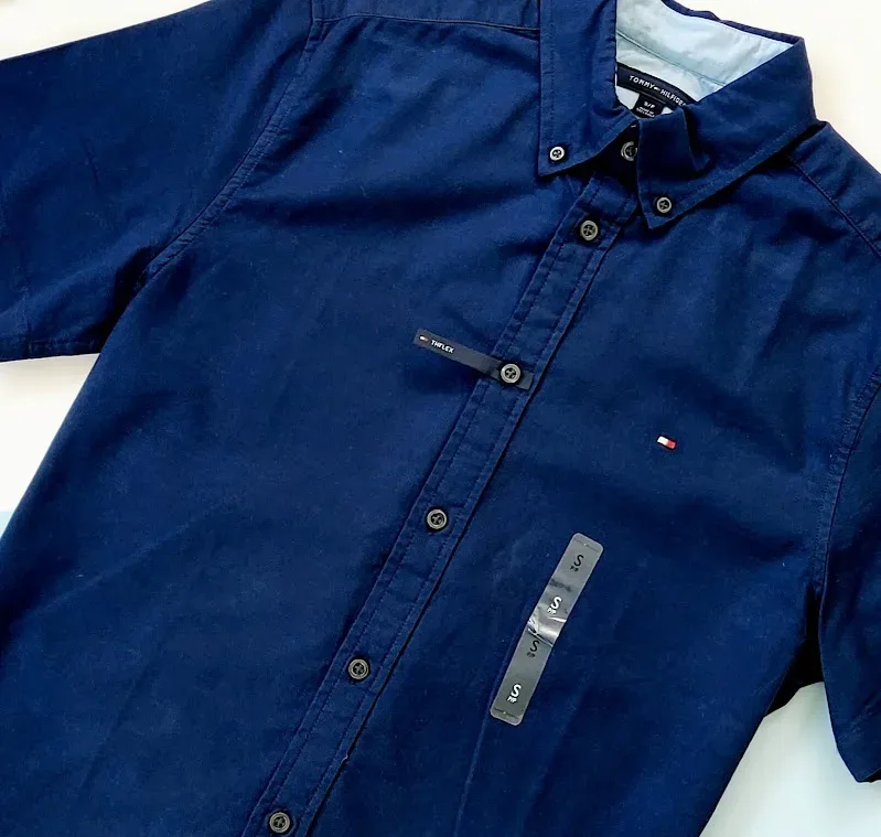 Camisa Tommy Hilfiger para caballero color azul