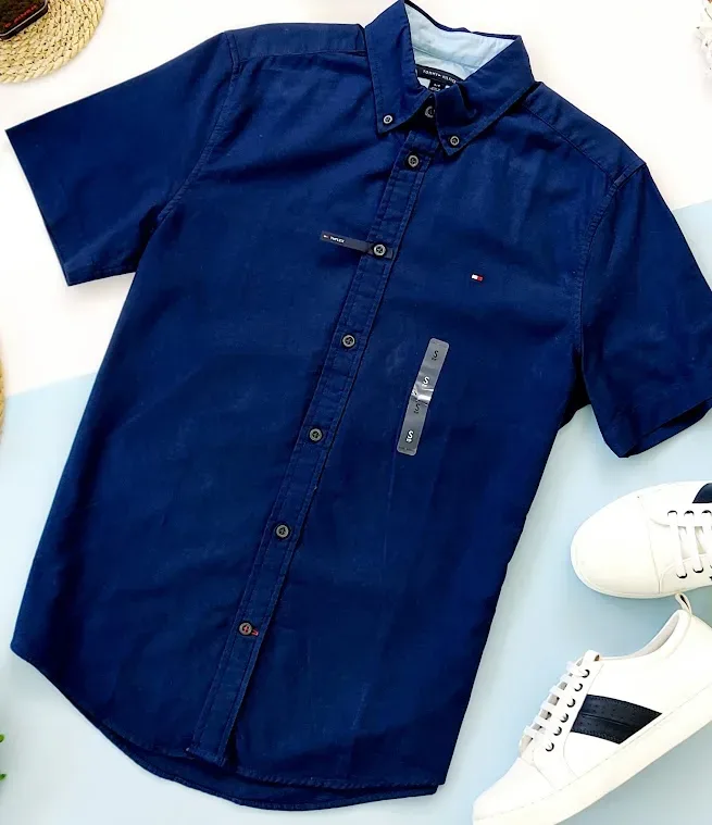 Camisa Tommy Hilfiger para caballero color azul