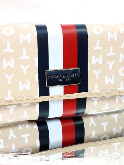 Cartera Tommy Hilfiger para dama color beige