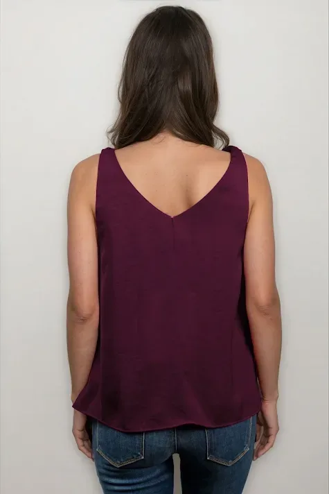 Blusa Naked Zebra para dama #WT7137 COLOR VINO