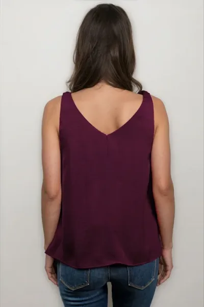 Blusa Naked Zebra para dama #WT7137 COLOR VINO