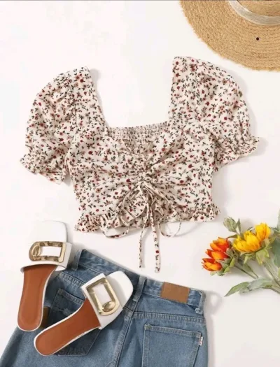 Crop Top floreado