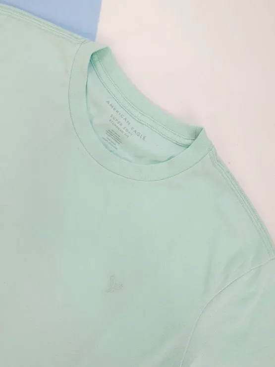 Camiseta American Eagle para caballero color verde agua