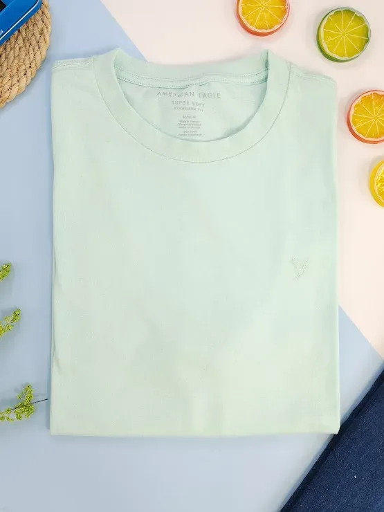 Camiseta American Eagle para caballero color verde agua