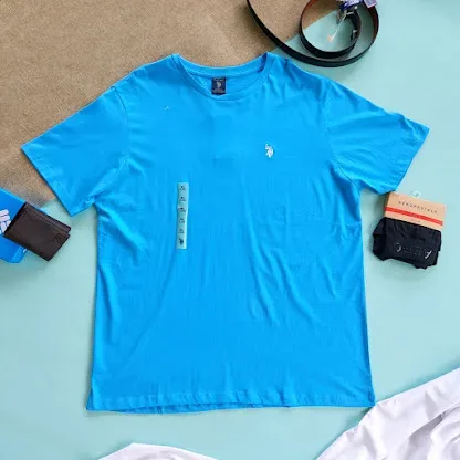 Camiseta Polo para caballero color turquesa