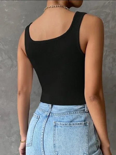 Crop top para dama color negro