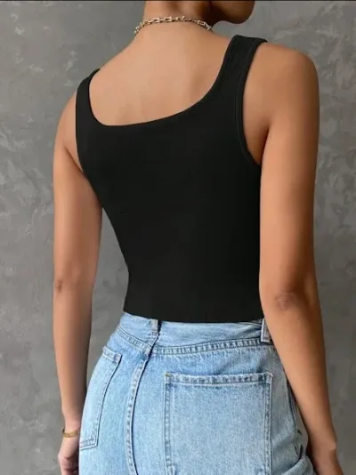 Crop top para dama color negro