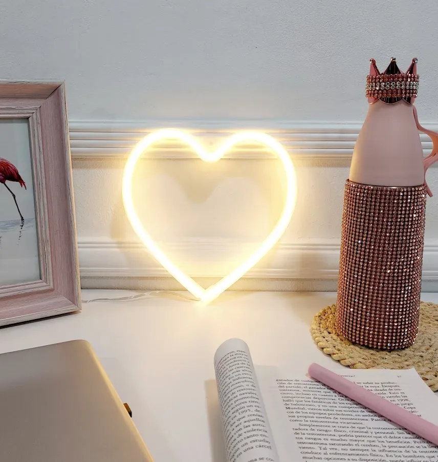 Lampara decorativa con Forma de Corazón