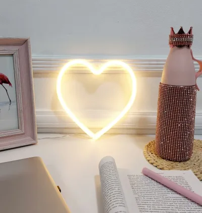 Lampara decorativa con Forma de Corazón