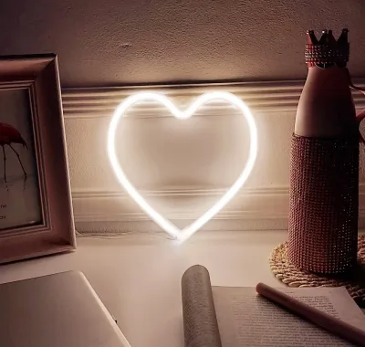 Lampara decorativa con Forma de Corazón