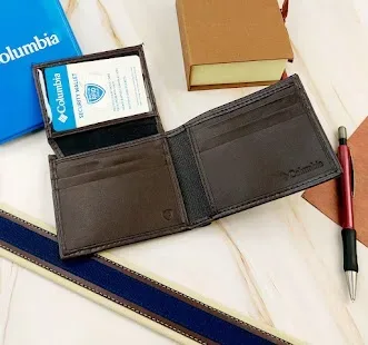 Billetera Columbia para caballero color café