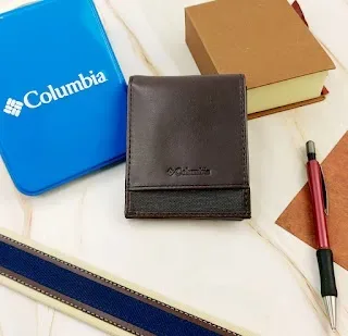 Billetera Columbia para caballero color café