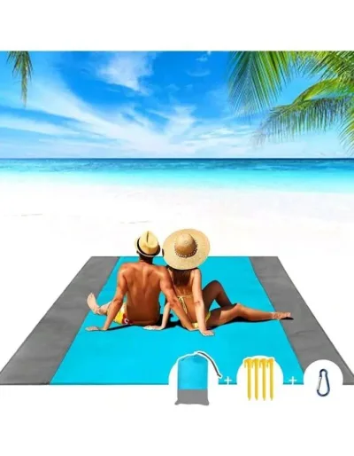1 pieza colchoneta portátil impermeable para la playa