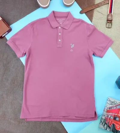 Camiseta American Eagle para caballero color morado