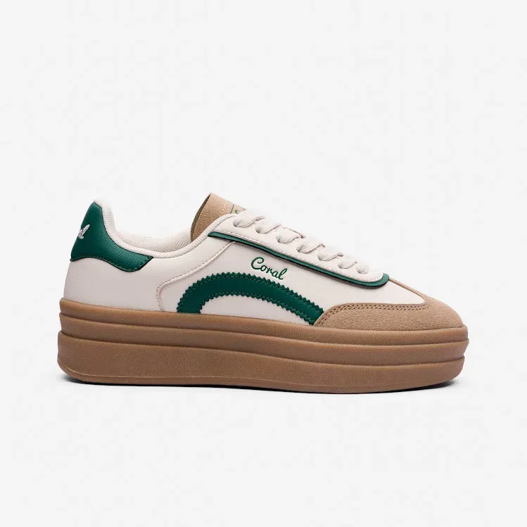 Tenis Coral Naoko  Cream para dama