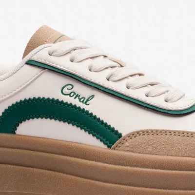 Tenis Coral Naoko  Cream para dama