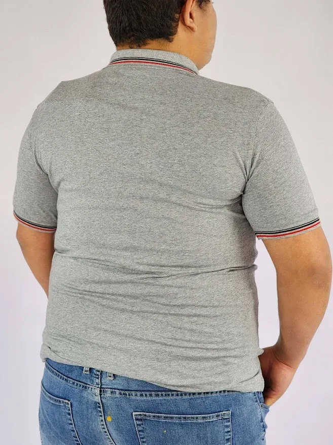 Camiseta Cambrige Polo Club para caballero color Gris.