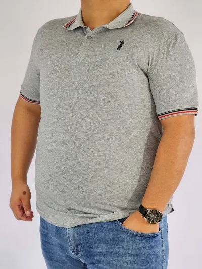 Camiseta Cambrige Polo Club para caballero color Gris.