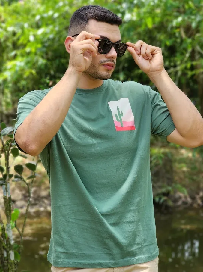 Camiseta para caballero Estivaneli color verde