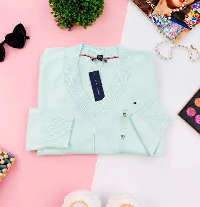Sueter Tommy Hilfiger para Dama color verde agua