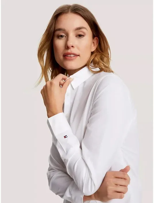 Camisa Tommy Hilfiger para dama color blanco