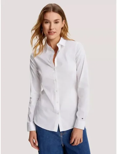 Camisa Tommy Hilfiger para dama color blanco