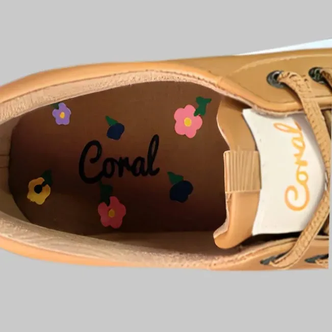 Tenis Coral para dama color camel Kindsay 2 Camel
