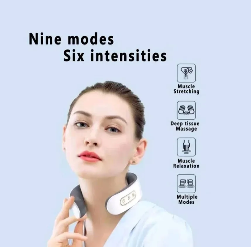 Masajeador eléctrico de cuello sin cable inteligente