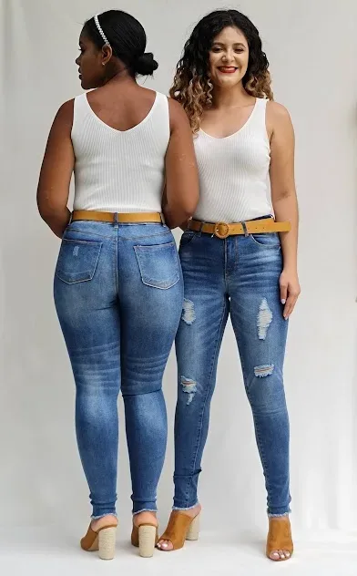Jeans para dama NANA08 color azul