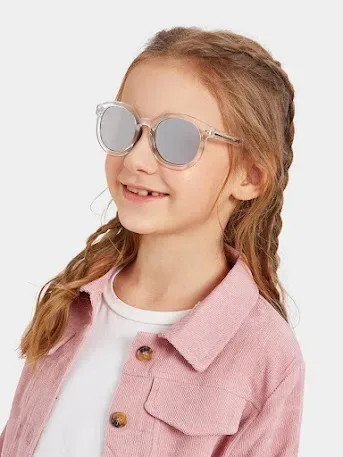 Lentes para niña color plateado