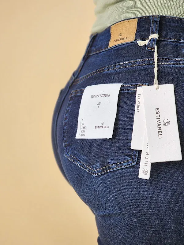 Jeans Estivaneli para dama DPFW-56022 COLOR AZUL OSCURO