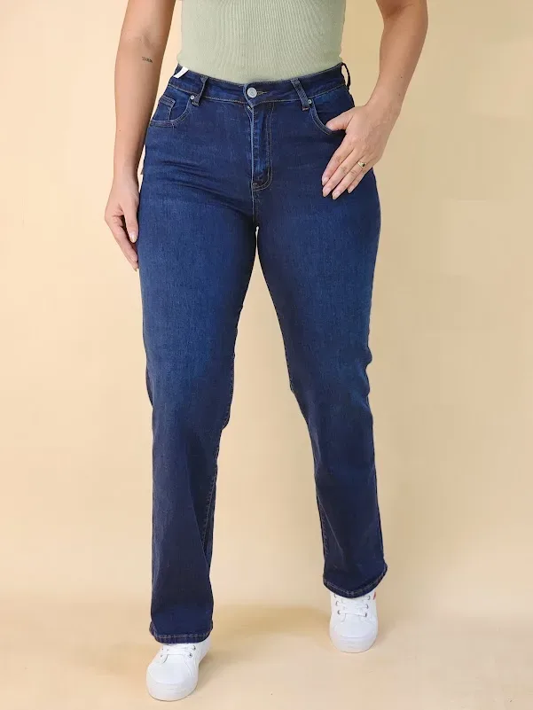 Jeans Estivaneli para dama DPFW-56022 COLOR AZUL OSCURO